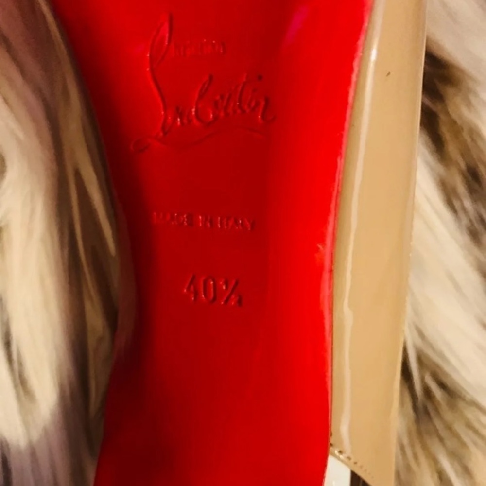 PAULINA SLING 100 PATENT BEIGE - Picture 6 of 9